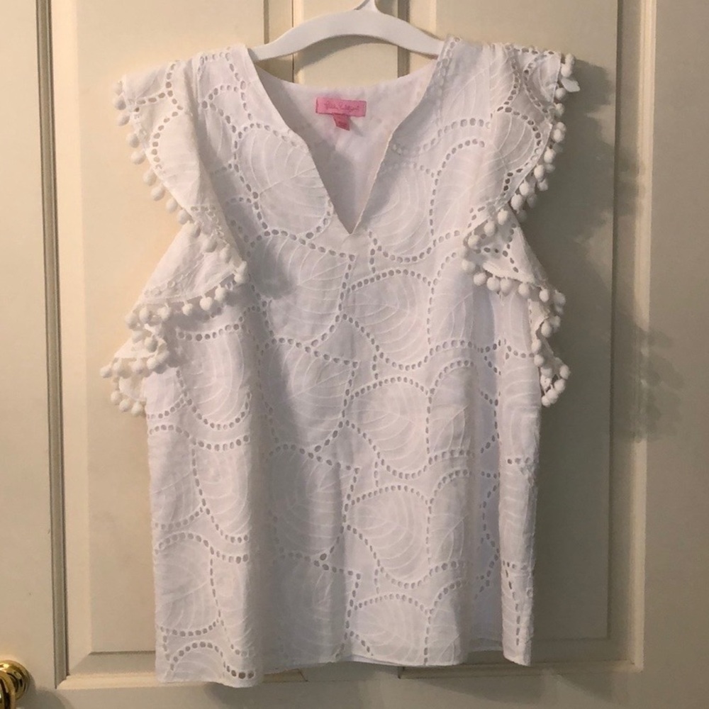 Lilly Pulitzer Astana Eyelet Top